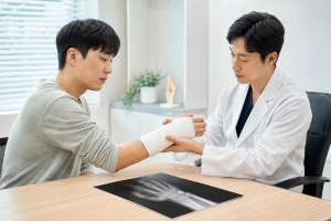 교통사고 손목골절